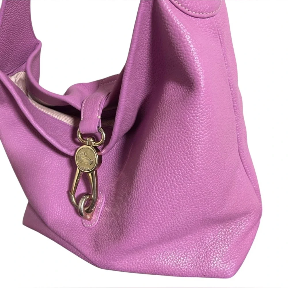 DOONEY & BOURKE Pink w/Silver Hardware Hobo Bag, EUC